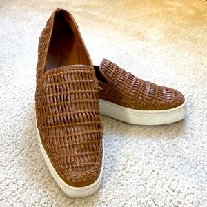 Vince leather platform loafers